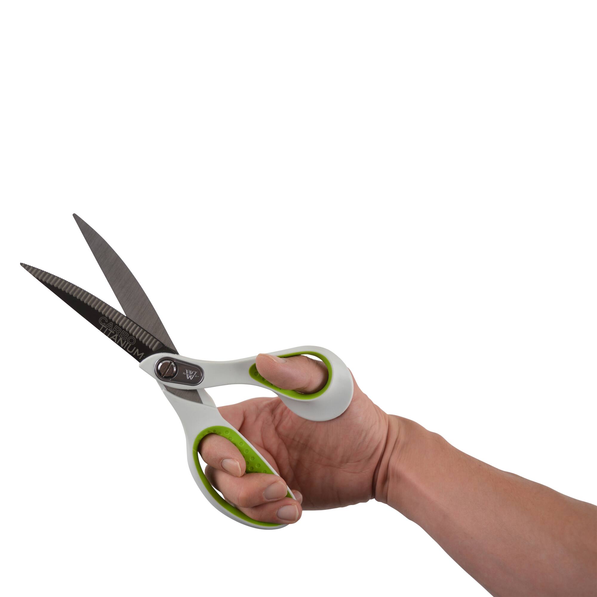 Westcott® Carbo Titanium 9" Bent Scissors with Serrated Blade